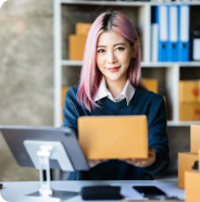 Woman working